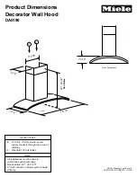 Miele DA5190 Product Dimensions предпросмотр