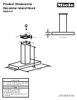 Miele DA5321D Product Dimensions предпросмотр