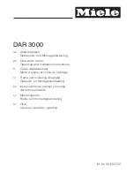 Preview for 1 page of Miele DAR 3000 Operating And Installation Instructions