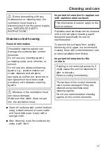 Preview for 27 page of Miele DAS 4720 Operating And Installation Instructions