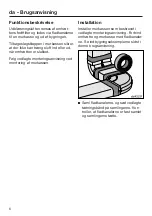 Предварительный просмотр 6 страницы Miele DFKS-A Operating Instructions Manual