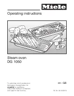 Предварительный просмотр 1 страницы Miele DG 1050 Operating Instructions Manual