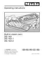 Miele DG 163 Operating Instructions Manual предпросмотр