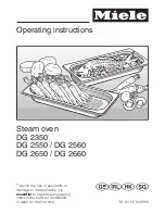 Miele DG 2350 Operating Instructions Manual preview