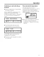 Preview for 21 page of Miele DG 2351 Operating And Installation Instructions