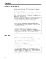 Preview for 20 page of Miele DG 3450 Operating And Installation Manual