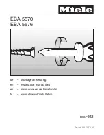 Preview for 1 page of Miele DG 4086 Installation Instructions Manual