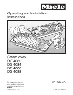 Miele DG 4086 Operating And Installation Manual preview