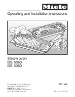 Preview for 1 page of Miele DG 5050 Operating And Installation Manual