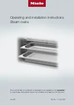 Miele DG 7240 Operating And Installation Instructions preview