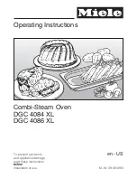 Miele DGC 4084 XL Operating Instructions Manual предпросмотр