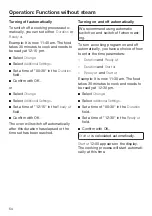 Preview for 54 page of Miele DGC 6705-1 Operating And Installation Instructions