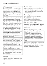 Preview for 184 page of Miele DGC 6705-1 Operating And Installation Instructions