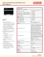 Preview for 2 page of Miele DGC 6805 XL Manual