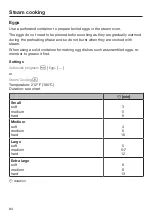 Preview for 84 page of Miele DGC 7370 Operating And Installation Instructions