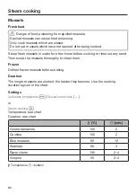 Preview for 86 page of Miele DGC 7440 Operating And Installation Instructions