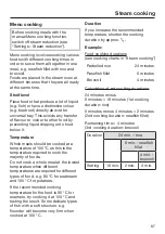 Preview for 87 page of Miele DGC 7440 Operating And Installation Instructions