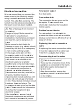 Preview for 167 page of Miele DGC 7440 Operating And Installation Instructions