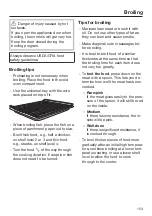 Preview for 153 page of Miele DGC 7580 Operating And Installation Instructions