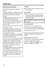 Preview for 184 page of Miele DGC 7580 Operating And Installation Instructions