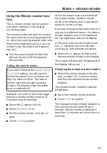 Preview for 59 page of Miele DGC 7860 X Operating And Installation Instructions