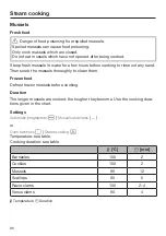 Preview for 96 page of Miele DGC 7860 X Operating And Installation Instructions