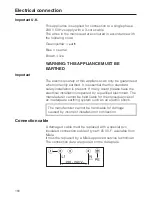 Предварительный просмотр 168 страницы Miele DGC6500 Operating And Installation Instructions