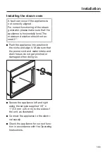 Предварительный просмотр 169 страницы Miele DGC65001XL Operating And Installation Instructions