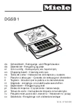 Preview for 1 page of Miele DGSB 1 Cleaning And Care