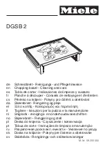 Preview for 1 page of Miele DGSB 2 Cleaning And Care