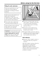 Preview for 13 page of Miele Diamante Plus G2143SC Operating Instructions Manual