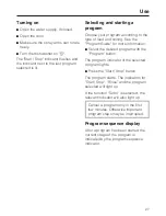 Preview for 27 page of Miele Diamante Plus G2143SC Operating Instructions Manual