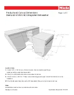 Preview for 1 page of Miele Diamond G 5915 SCi Product Dimensions