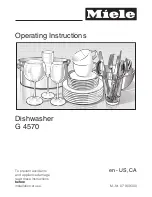 Miele Dimension G 4570 SCVi Operating Instructions Manual предпросмотр