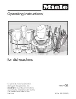 Miele Dishwasher Operating Instructions Manual preview