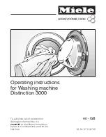 Miele Distinction 3000 Operating Instructions Manual предпросмотр