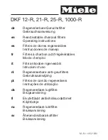 Preview for 1 page of Miele DKF 1000-R Operating Instructions Manual
