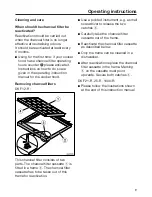 Preview for 9 page of Miele DKF 1000-R Operating Instructions Manual