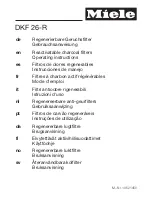 Preview for 1 page of Miele DKF 26-R Operating Instructions Manual