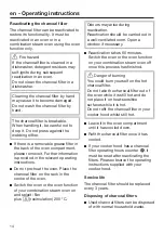 Предварительный просмотр 14 страницы Miele DKF 28-R Operating Instructions Manual