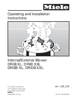 Предварительный просмотр 1 страницы Miele DREB XL Operating And Installation Instructions