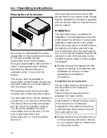 Preview for 20 page of Miele DUU 1000-1 Operating And Installation Instructions