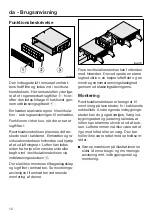 Предварительный просмотр 12 страницы Miele DUU 1000-2 Operating And Installation Instructions