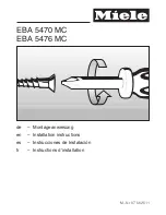 Miele EBA 5470 MC Installation Instructions Manual preview