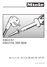 Preview for 1 page of Miele EBA6708 Assembly Instructions Manual