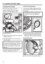 Предварительный просмотр 32 страницы Miele Eco&Steam&9kg TWR780WP Operating Instructions Manual