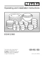 Preview for 1 page of Miele EGW 2060 Operating And Installation Instructions