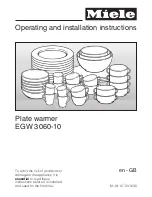 Miele EGW 3060-10 Operating And Installation Manual preview