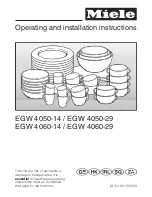 Miele EGW 4060-14 Operating And Installation Manual preview