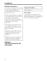 Preview for 22 page of Miele EGW 4060-14 Operating Instructions Manual